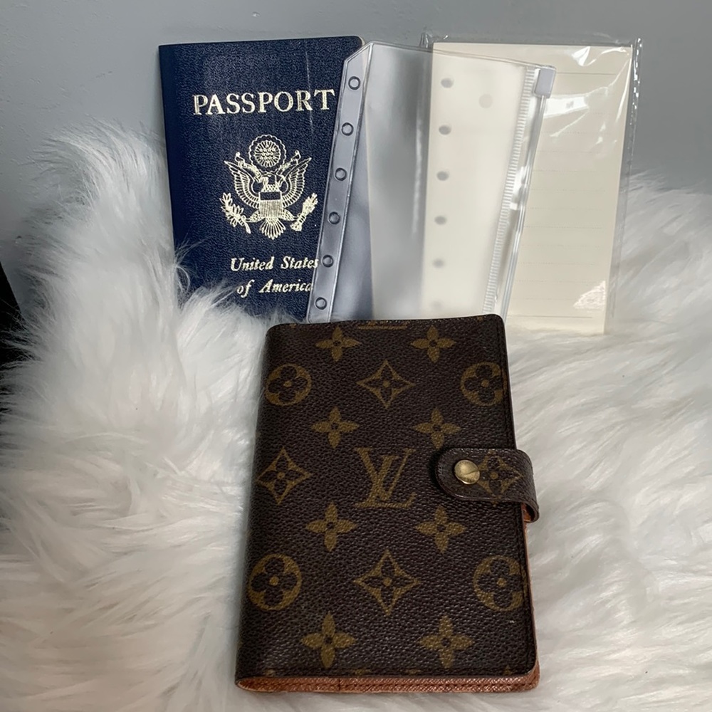 Louis Vuitton Brown Monogram Passport Holder